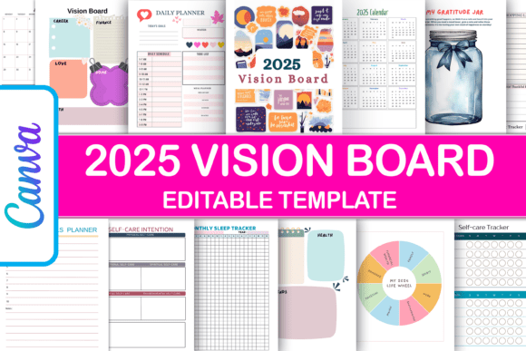 2025 Vision Board Planner Journal: Your Path to Purpose