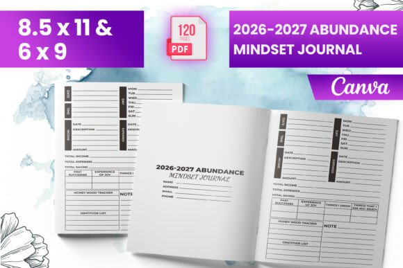 2026-2027 Abundance Mindset Journal: A Tool for Growth and Transformation