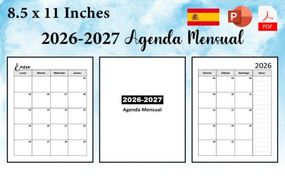 2026-2027 Agenda Mensual Spanish Planner: A Comprehensive Tool for Organization and Productivity
