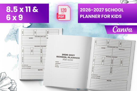 2026-2027 School Planner for Kids KDP