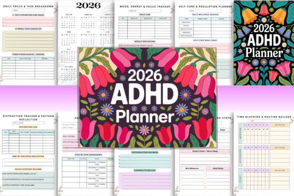 2026 ADHD Planner: A Tool for Focus, Organization, and Empowerment