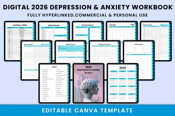 Digital 2026 Depression Anxiety Workbook