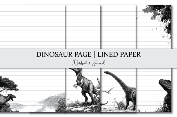 Dinosaur Page Lined Paper: A Unique Tool for Creativity and Organization