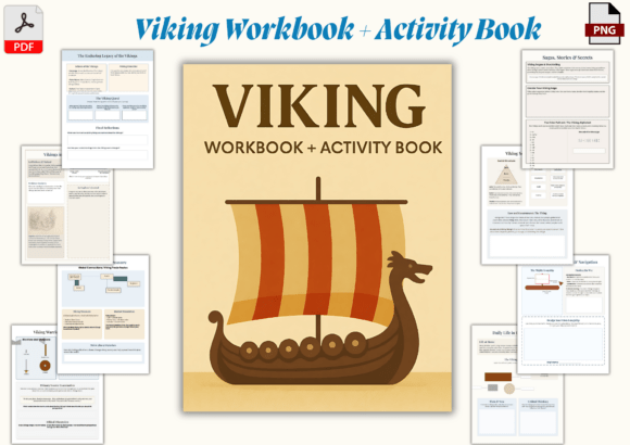 Embark on a Viking Adventure with the Viking Workbook Activity Book