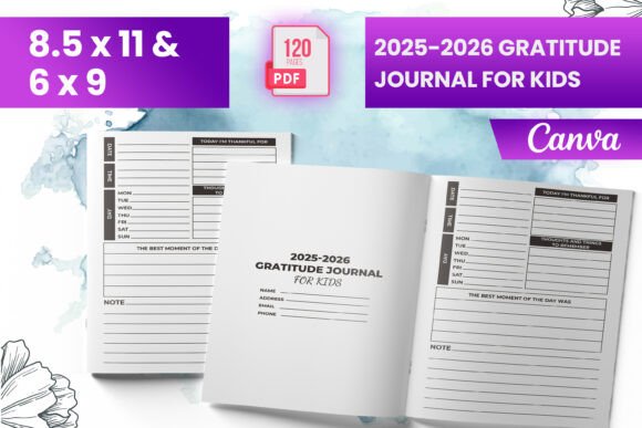 Gratitude Journal for Kids 2025-2026 KDP