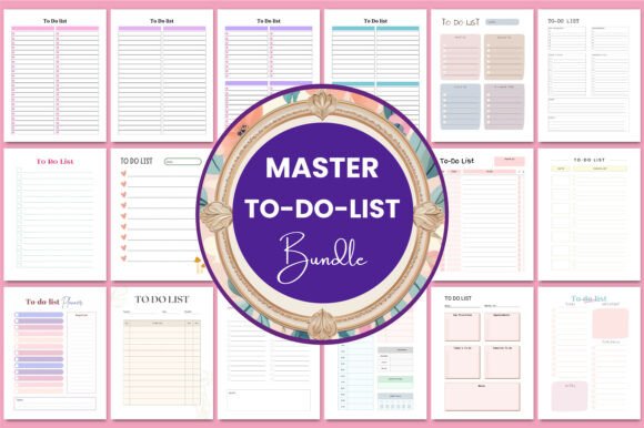 Master To-Do-List Pack for Canva KDP