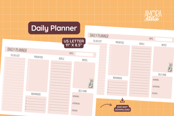 Master Your Day with the Daily Planner Printable, Undated To-Do
