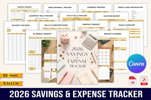 Mastering Your Finances with the 2026 Savings Expense Tracker