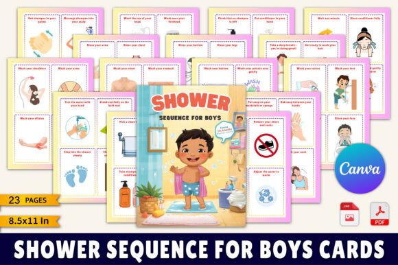 Shower Sequence for Boys Cards