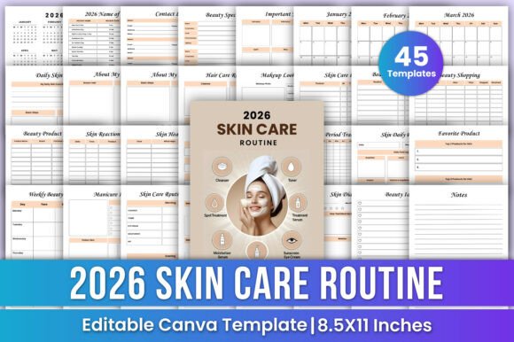 The 2026 Skin Care Routine Canva Kdp: A Comprehensive Beauty Organizer for 2026