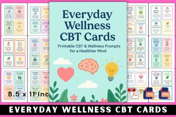 Transform Your Daily Mindset with Wellness CBT Cards for Everyday